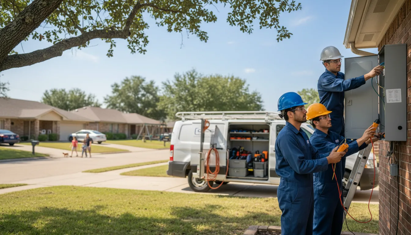 Certified electrician providing emergency electrical services in Paoli, OK